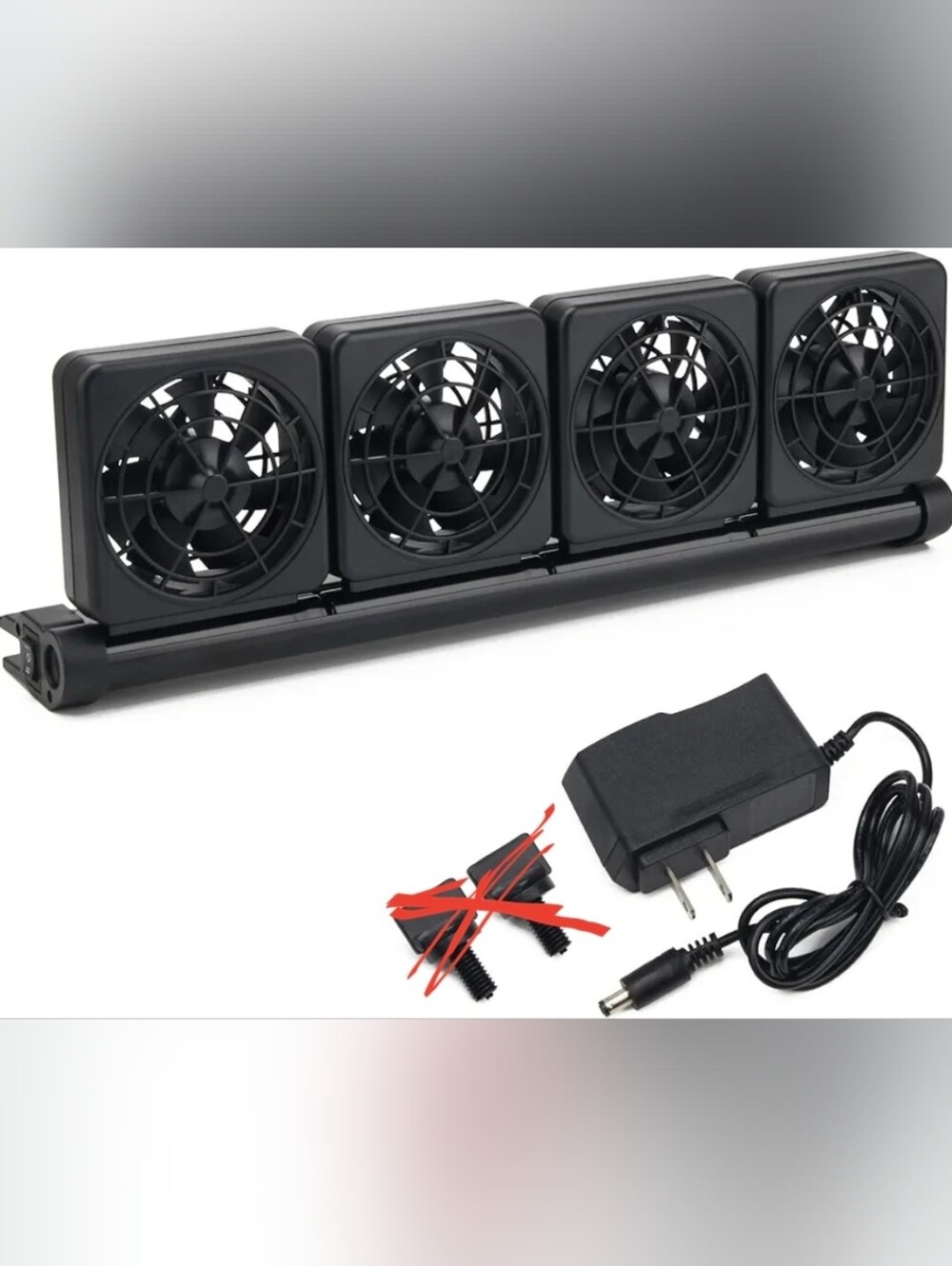 Aquarium Fan 2 3 4 Heads, Aquarium Chillers Cooling Fan Adjustable Fish Tank Fan
